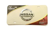 Nissan 3D Logo Decorative Vanity Front License Plate Stainless Steel