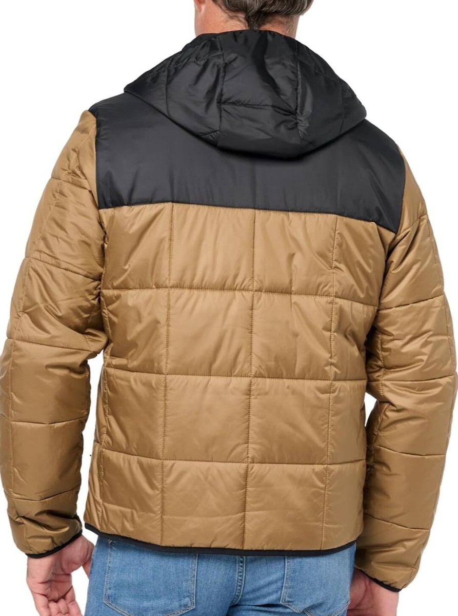 Lacoste Men's Colorblock Quilted Puffer Full Zip Hooded Lacoste Men's Colorblock Quilted Puffer Full Zip Hooded