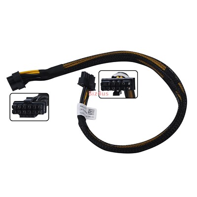 Original 12 Pin to 16 Pin GPU Power Cable 16'' F8NXW For Dell R750 R750XS R7525