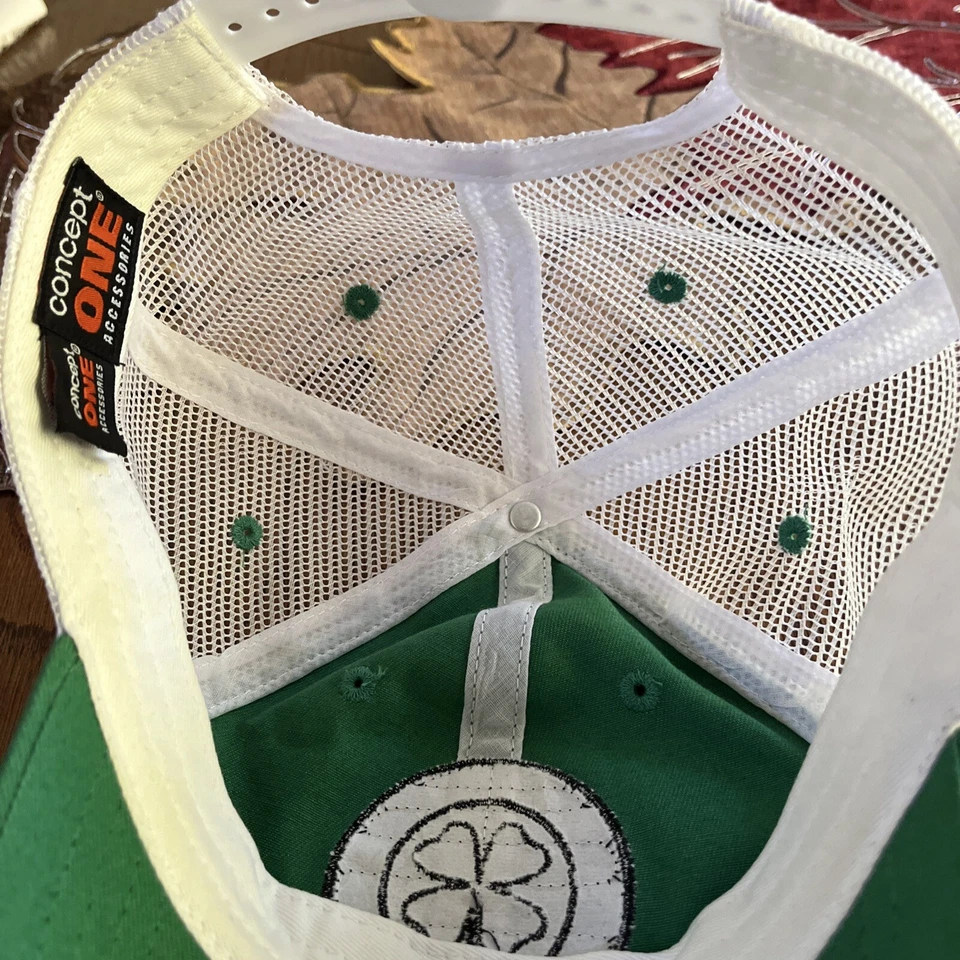 Кепка American Irish мужская регулируемая зеленая бейсболка кепка дальнобойщика сетчатая гоночная деталь - Изображение 3 из 4