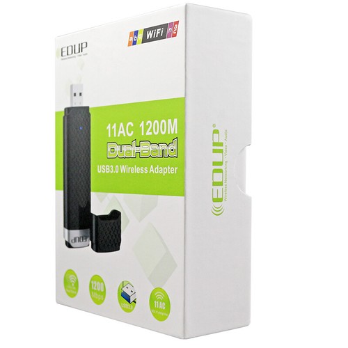 EDUP EP-AC1618 1200Mbps Dual WiFi Adapter 802.11AC RTL8812 USB 3.0 Network Card - Photo 7/7