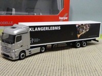 1/87 Herpa Mb Actros Streamspace 2.5 Koffer-Sz Polizeiorchester Bayern 314398