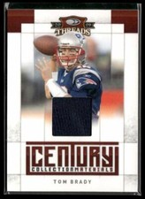 2009 Donruss Threads #14 Tom Brady Century Collection Materials #/250