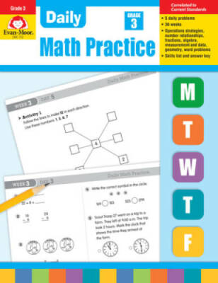 Daily Math Practice, Grade 3 - Paperback By Evan Moor - GOOD