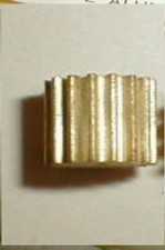 11 Tooth Tall Brass Slot Car Pinion Gear 48 Pitch .078" Motor Shaft Vintage NOS