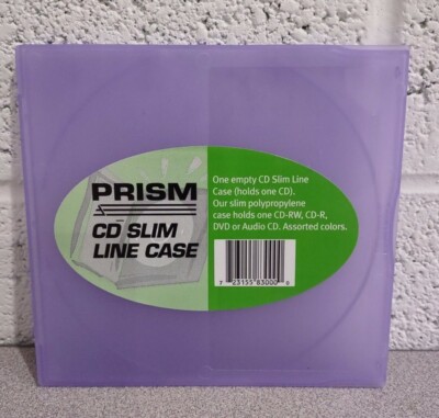 Prism CD-RW Slim Line Case Holds 1 CD Purple