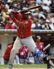YUNEL ESCOBAR WASHINGTON NATIONALS SIGNED  8X10 PHOTO W/ COA