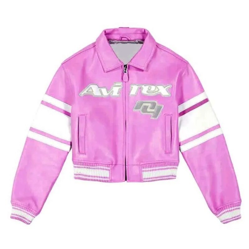pink leather jacket USA 製 Ayse Pink Faux Leather Jacket – FINESSE