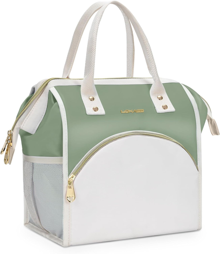Lunch Bag Women Insulated Lunch Box, Wide-Open Lunch Tote Bag Leak-Proof Cooler - 第 11/12 張圖片