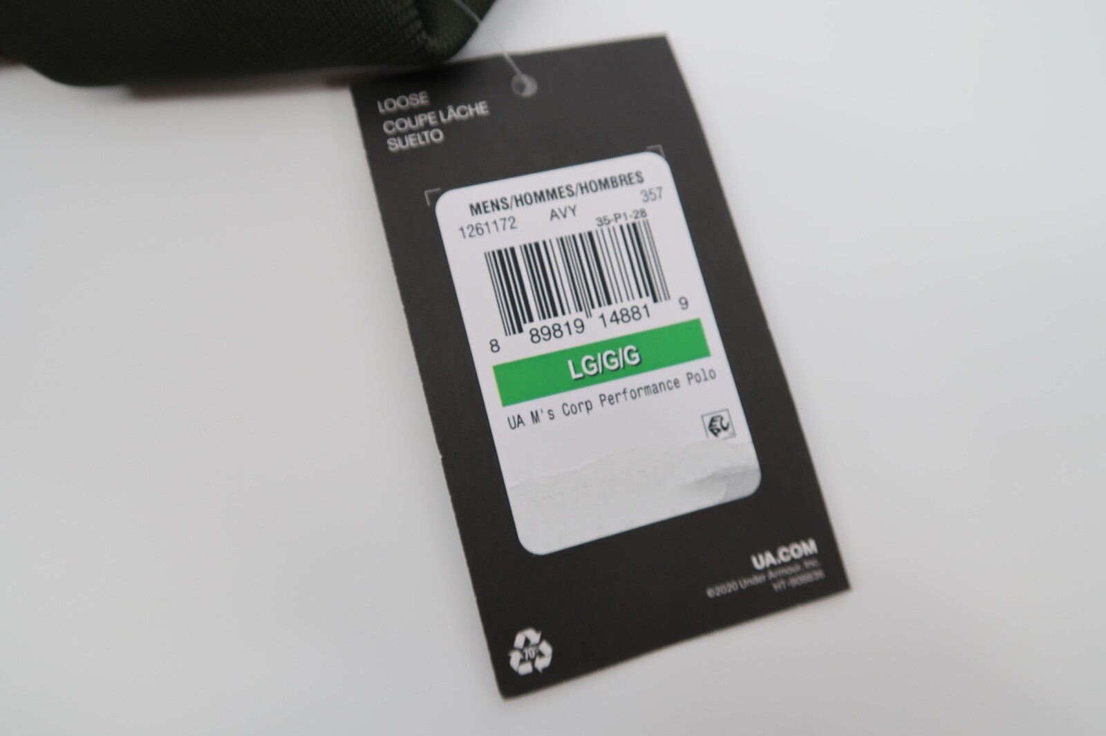 Under Armour Mens Medium Green Golf Polo Performance Loose Short Sleeve Shirt thumbnail 5