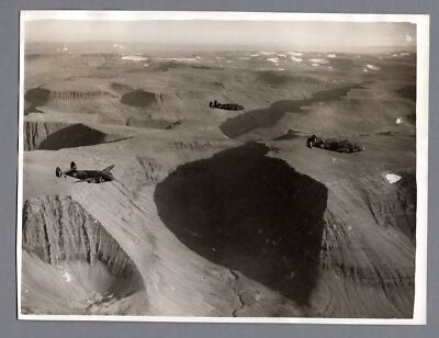 LOCKHEED HUDSON A-29 RAF FORMATION ISLAND ORIGINAL BRITISH OFFICIAL 1941 PHOTO