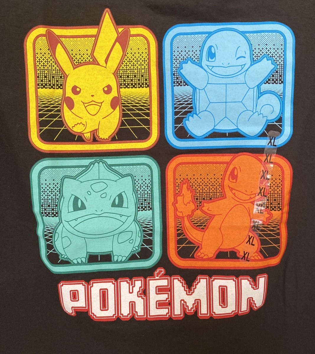 Pokemon Hybrid T Shirt Short Sleeve Black XL New | eBay
