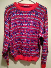 Vintage Clothing Sweater - Medium M - Red/Blue