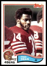 1982 Topps #483 Fred Dean San Francisco 49ers