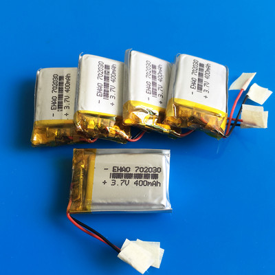 5pcs 3.7V 400mAh LiPo Polymer Rechargeable Battery For Watch GPS Camera 702030
