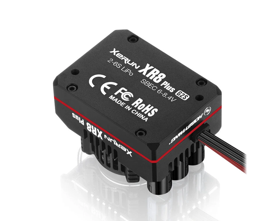 Hobbywing Xerun XR8 Plus G2S Brushless Regler 200A 2-6s LiPo HW30113304  - Bild 3 von 4