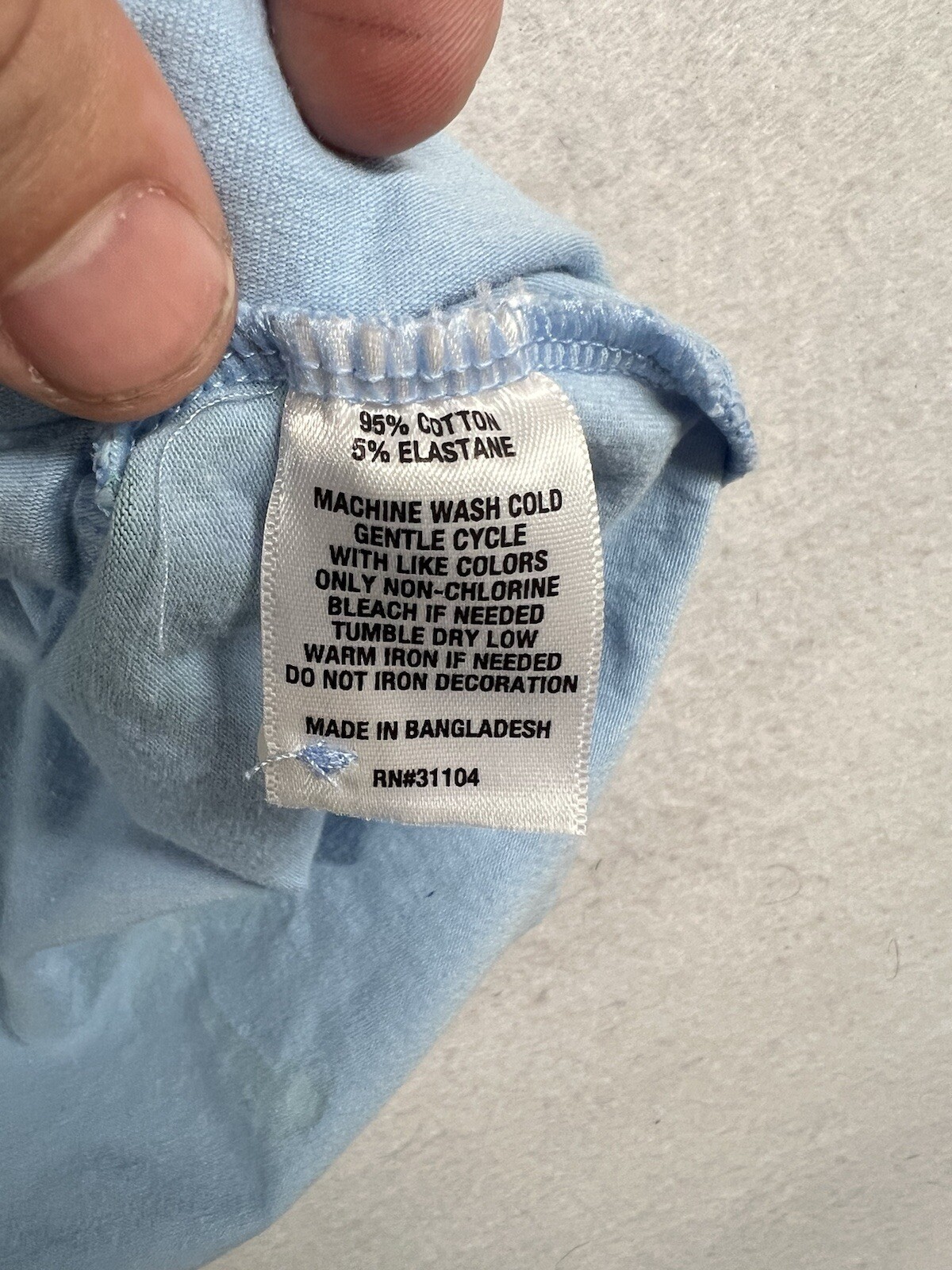 Crown & Ivy Polo Shirt Men’s XL Blue Palm Tree Print Pocket Stretch Short Sleeve