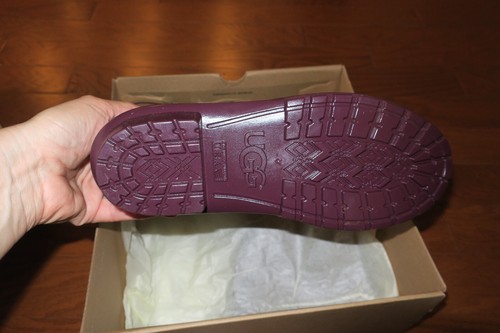 8 ❤️ UGG ❤️ RUBBER BOOTS ❤️ RAIN SHORT CALF RainBoots NEW Purple - Picture 7 of 9