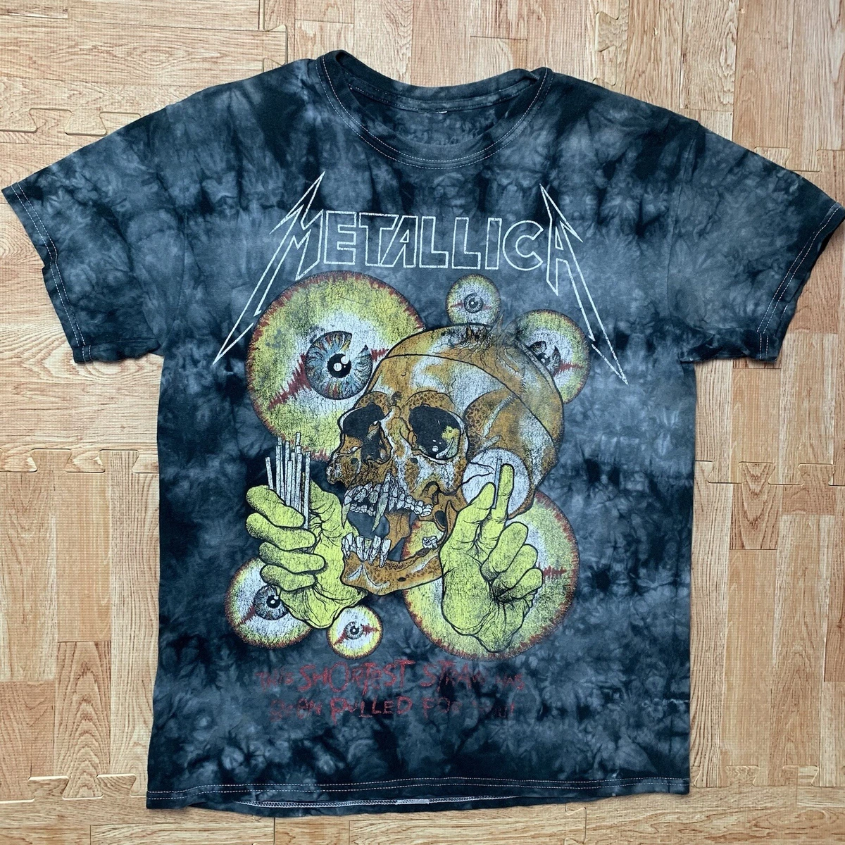 metallica tie dye tee