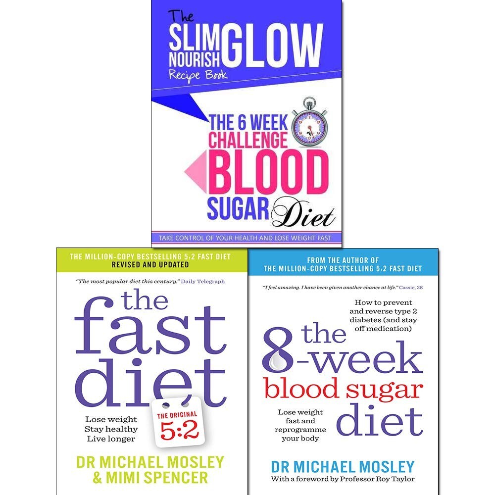 Fast Diet,8-Week Blood Sugar Diet, 6 Week Challenge Blood Sugar Diet 3 Books Set - Image 2