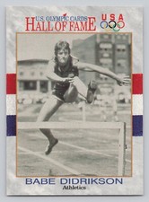 U.S. Olympic Hall of Fame Cards #6 Babe Didrikson Athletics 1932 Olympic Games
