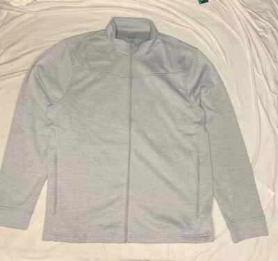 Greg Norman Men s Full Zip Fleece Sweater Jacket Textured | I11