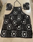 African Pattern Apron And Oven Mitt Set
