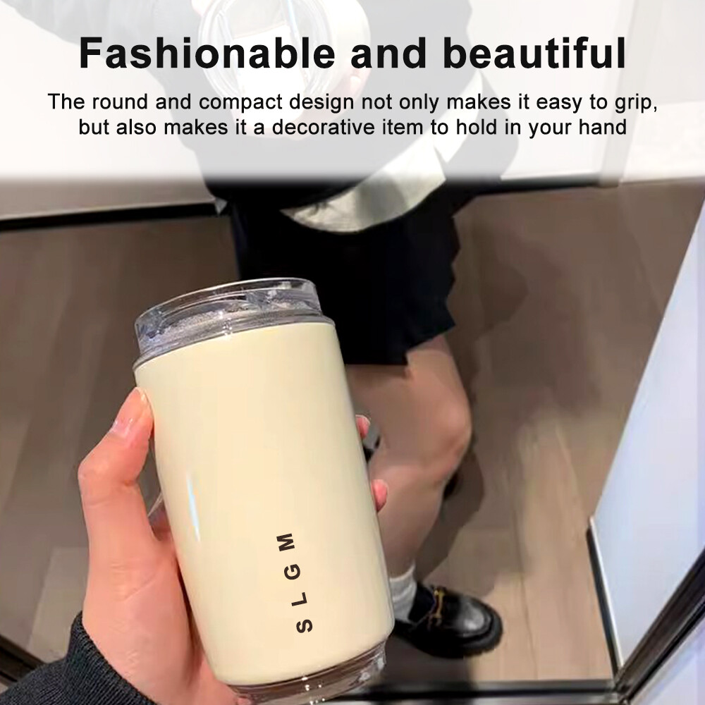 Stainless Steel Coffee Mug 340ML Thermos Vacuum Insulated Car Coffee Cup Travel