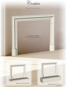 Corsica Cast Stone Fireplace Mantel Mantle Surround Ebay