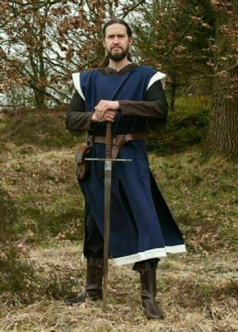 Fashion Medieval Max 45% OFF Tunic Reenactment Regular store Roman with Color Arming Blue