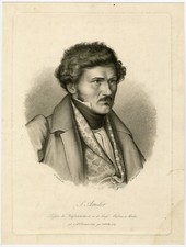 Antiker Meisterdruck-SAMUEL AMSLER-KÖNIGLICHE AKADEMIE-MUNICH-Kaulbach-Merz-1833