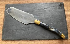 1 Laguiole Tortenheber Vintage Schwarz marmoriert Chrom messing