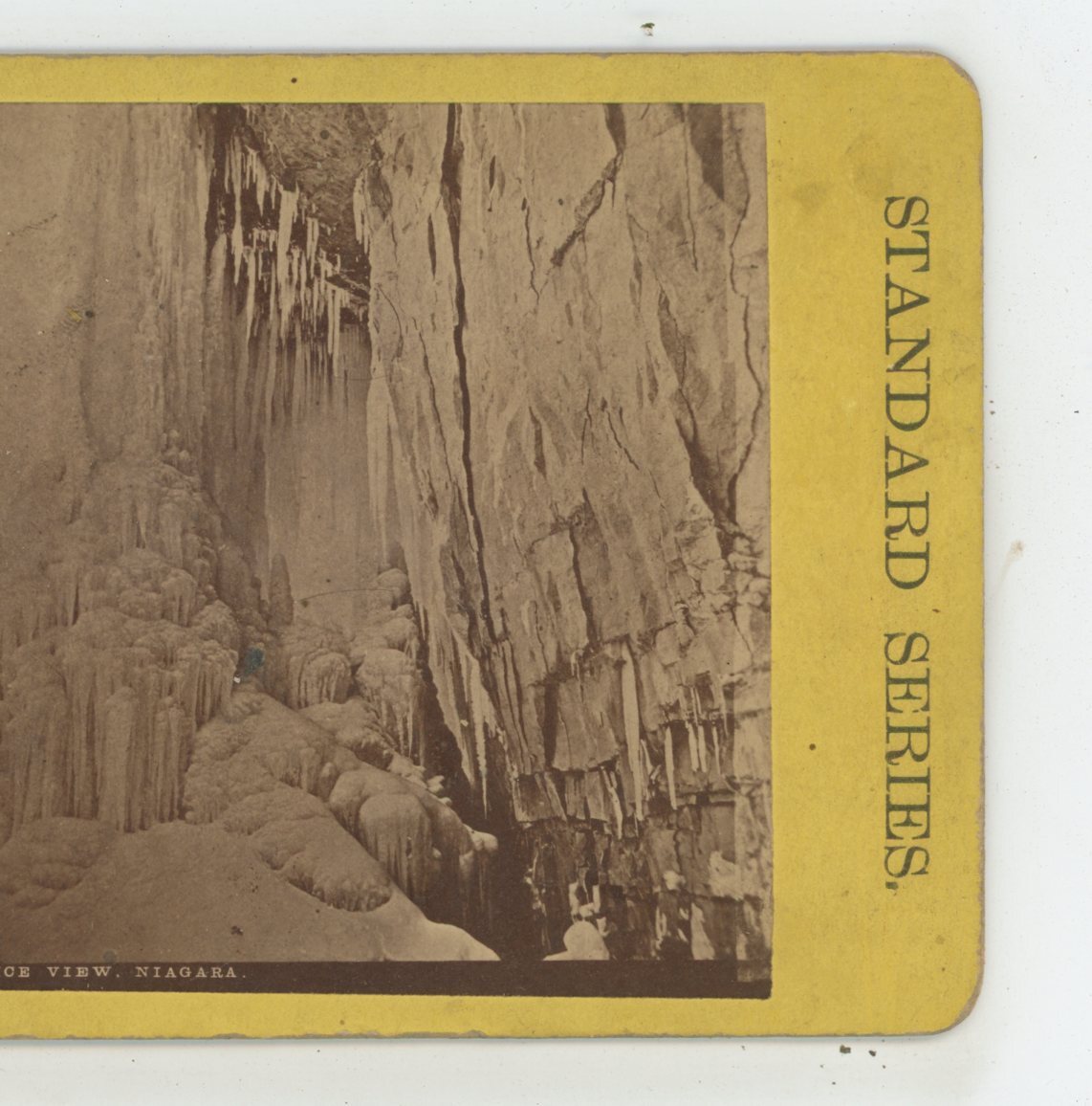 Frozen Winter View Niagara Falls American Views Stereoview