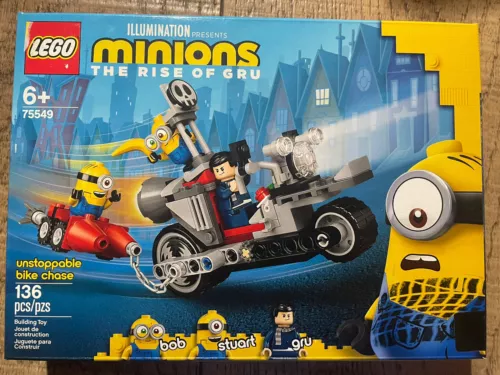 LEGO Minions The Rise Of Gru 75549 Unstoppable Bike Chase Retired Brand NEW