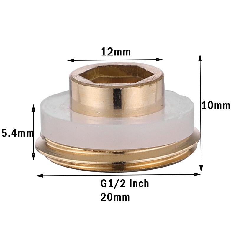 1/10Pcs G1/2 inch Brass Valve Faucet Quick Seal Washer Bathroom Sealing