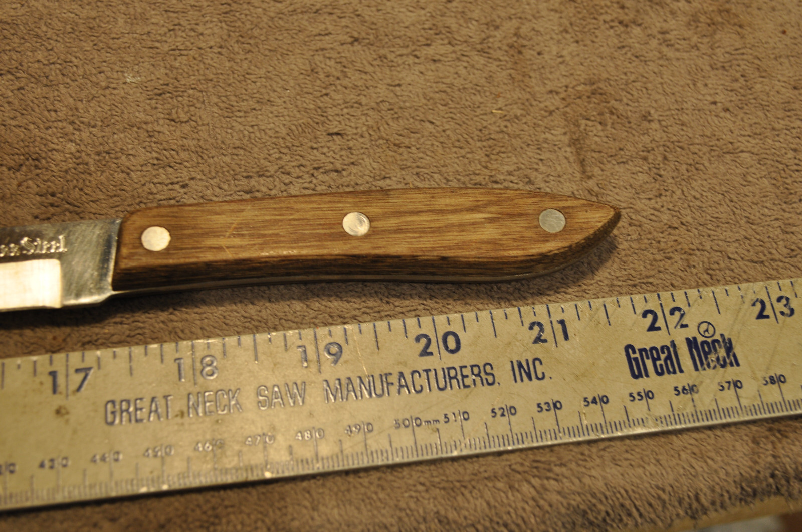 Interpur Paring Knife Full Tang 3" Stainless Steel Wood Handle Vintage Japan eBay