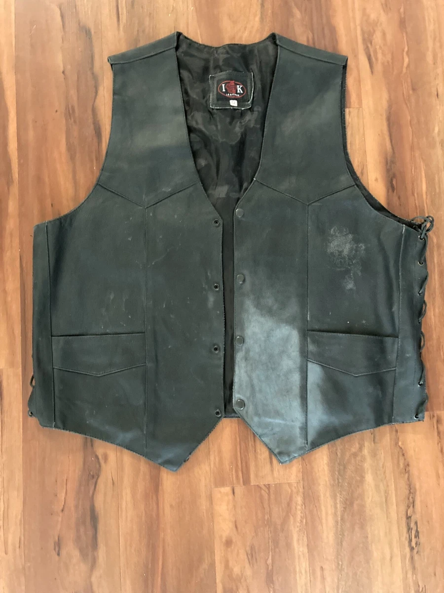 Ik leather vest sale