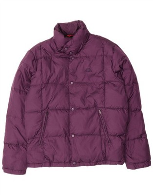 Kappa Herren Wattierte Jacke UK 38 Large Lila Nylon CN20