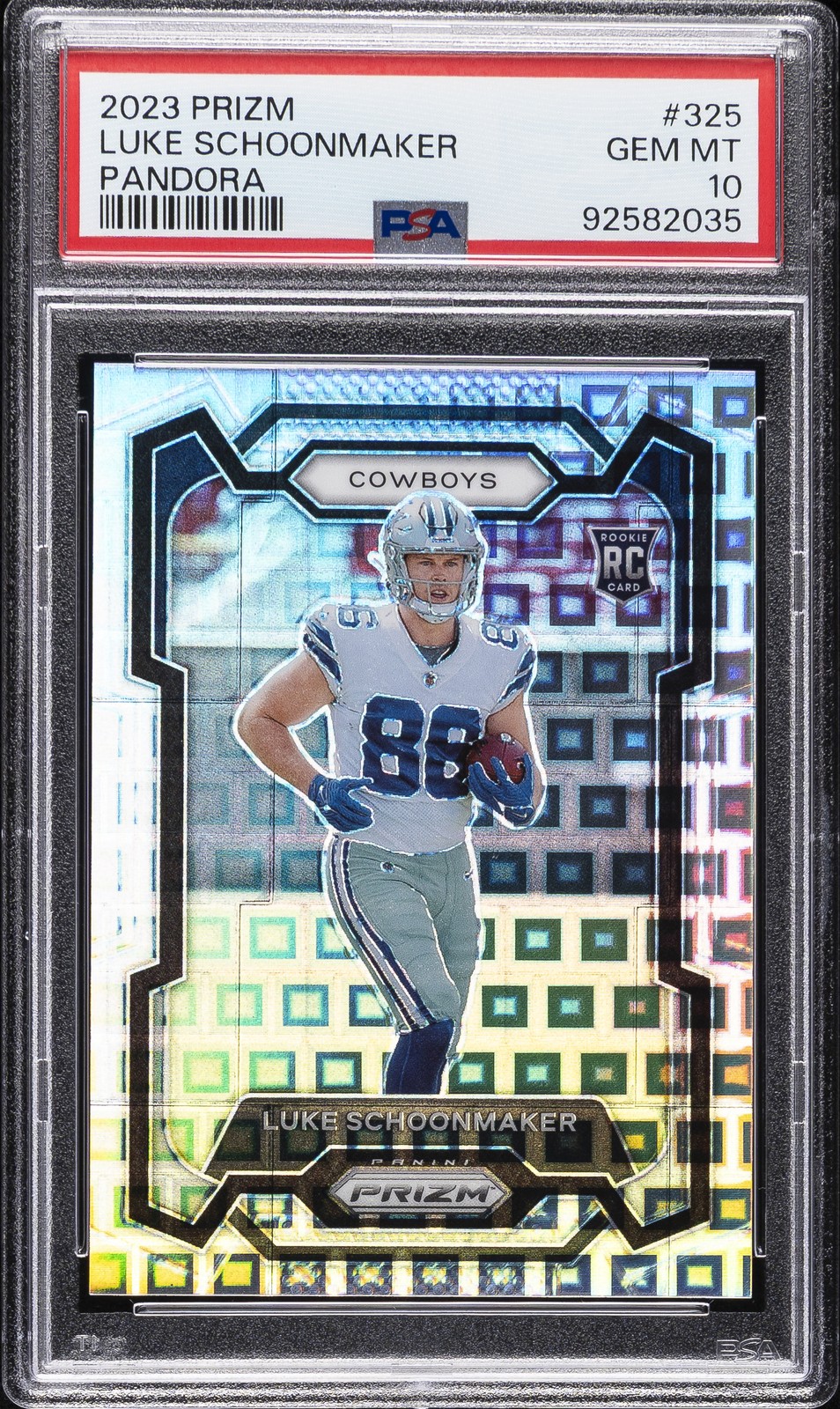 2023 PANINI PRIZM PANDORA #325 LUKE SCHOONMAKER 197/400 PSA 10
