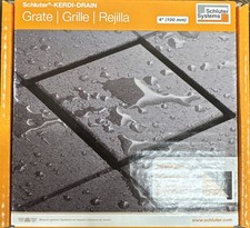 Schluter Kerdi-Drain Grate Kit Tile with Integrated Slope Bonding Flange