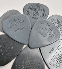 Jim Dunlop Max-Grip Gray 6 2 Lot of 8 New .88mm Nylon Standard Guitar Picks