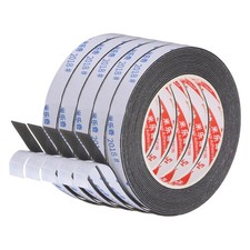 5Roll Sponge Rubber Foam Tape 5/8" W x 1/32" t x 16.4ft l Self Adhesive Black