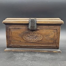 Vintage Lerner Melville Sewing Craft Box USA Hard Plastic 10x6" MCM Organizer