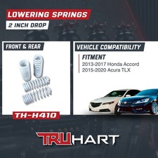 Truhart 2 Lowering Springs Set For 2013-2017 Honda Accord 2015-2020 Acura Tlx