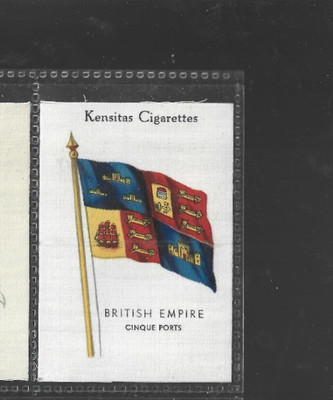 Kensitas Silk Cigarette Card Flags of  British Empire Cinque Ports