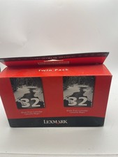 Lexmark 32 Black Ink Cartridge Twin Pack Set