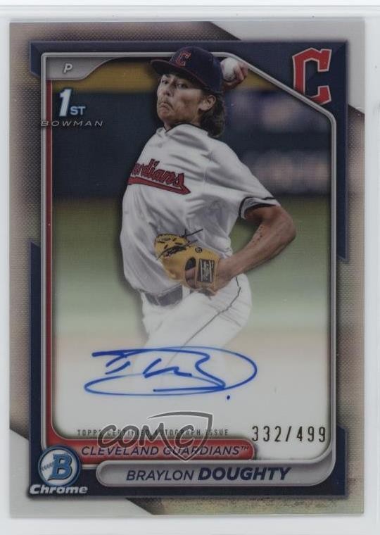 2024 Bowman Draft Chrome Prospect Refractor 332/499 Braylon Doughty #CPA-BD Auto