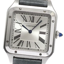 CARTIER Santos Dumont LM WSSA0022 Silver Dial Quartz Men's Watch_930062