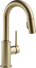 Delta 9959-DST Trinsic 1.8 GPM 1 Hole Pull-Down Bar/Prep Faucet - Bronze