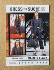2025 Panini Chronicled Caitlin Clark WNBA #62 Indiana Fever Dress For Success